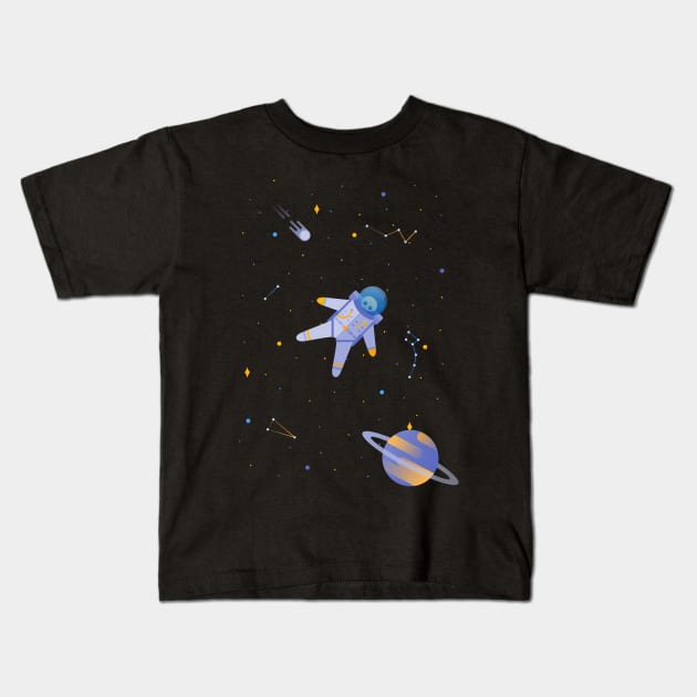 Lost in Vacuum Kids T-Shirt by BadOdds